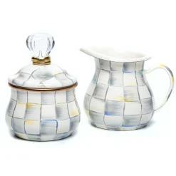 The Coffee Shop|Serveware|MacKenzie-Childs Sterling Check Creamer