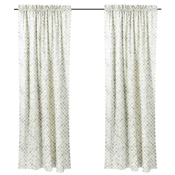 Room Accents|MacKenzie-Childs Sterling Check Curtain Panel