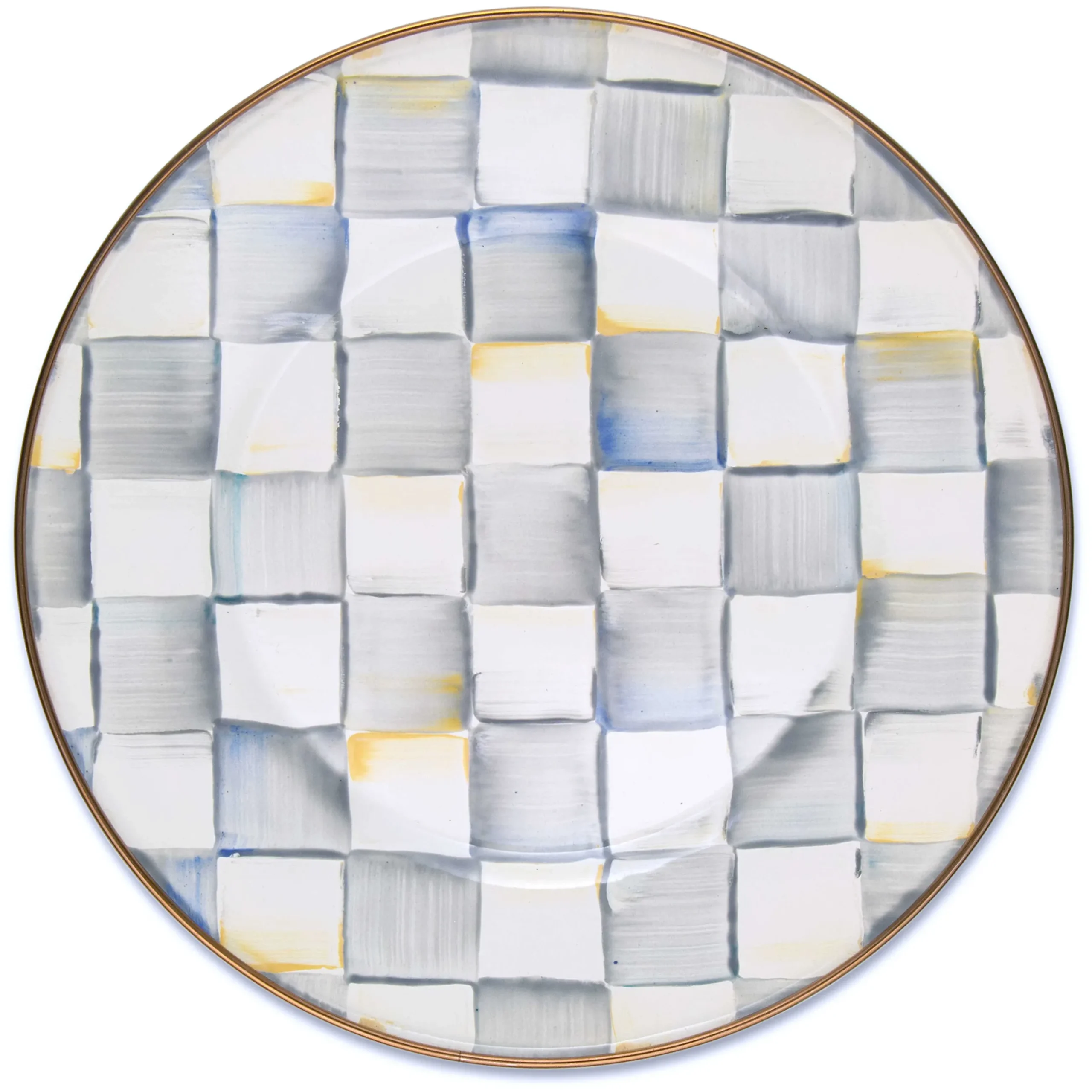 Dinnerware & Flatware|MacKenzie-Childs Sterling Check Dinner Plate
