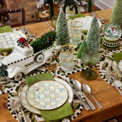 Dinnerware & Flatware|MacKenzie-Childs Sterling Check Dinner Plate