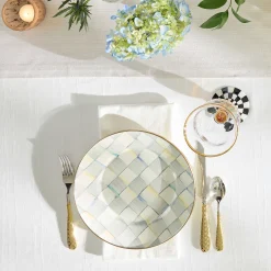 Dinnerware & Flatware|MacKenzie-Childs Sterling Check Dinner Plate