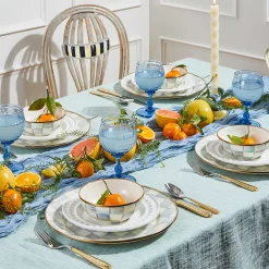 Dinnerware & Flatware|MacKenzie-Childs Sterling Check Dinner Plate