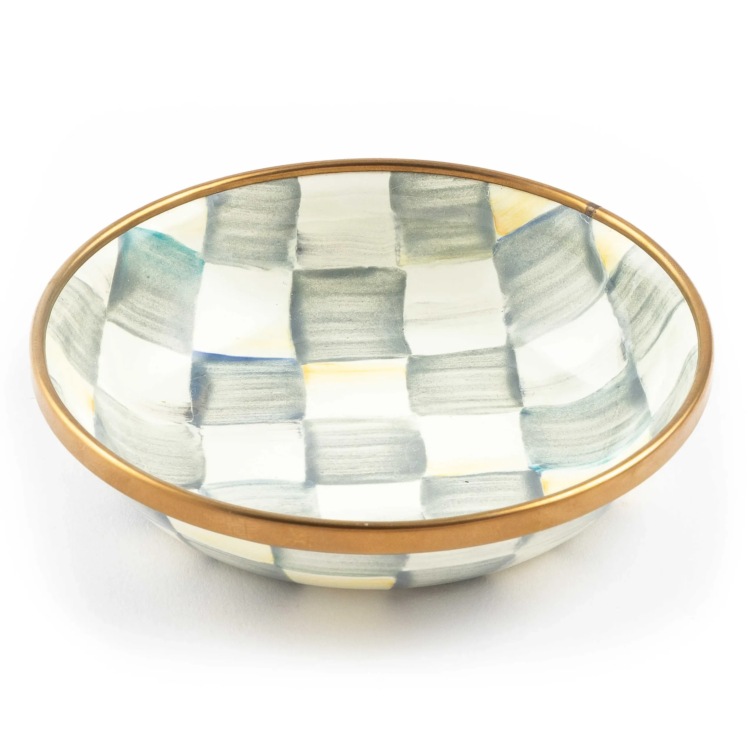 Serveware|MacKenzie-Childs Sterling Check Dipping Bowl