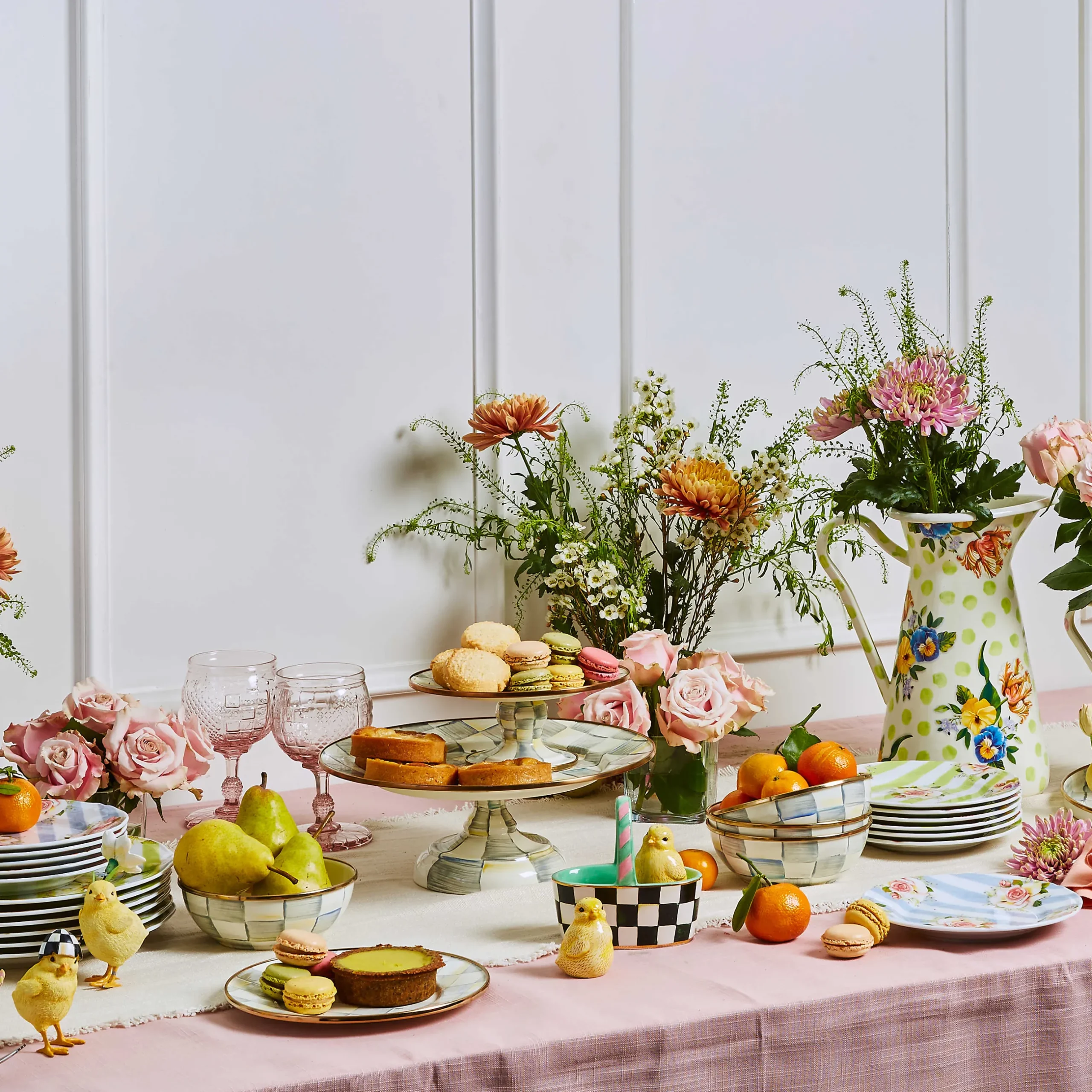 Bar Entertaining|Dinnerware & Flatware|MacKenzie-Childs Sterling Check Everyday Bowl
