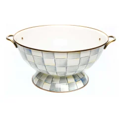Fall Entertaining|Bar Entertaining|MacKenzie-Childs Sterling Check Everything Bowl