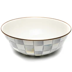 Serveware|MacKenzie-Childs Sterling Check Extra Large Everyday Bowl