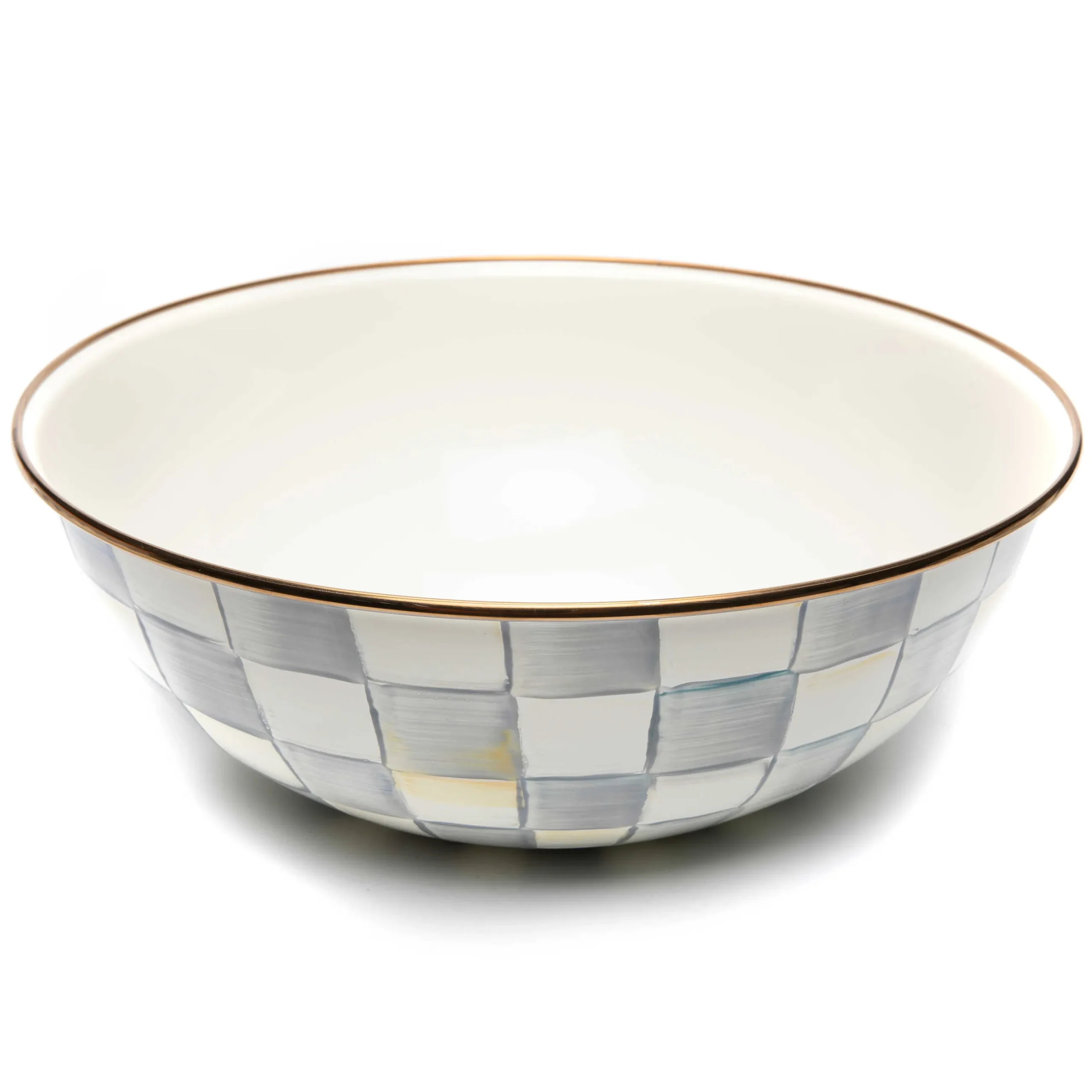 Serveware|MacKenzie-Childs Sterling Check Extra Large Everyday Bowl