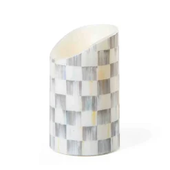 Candles & Fragrances|MacKenzie-Childs Sterling Check Flicker 5 Pillar Candle