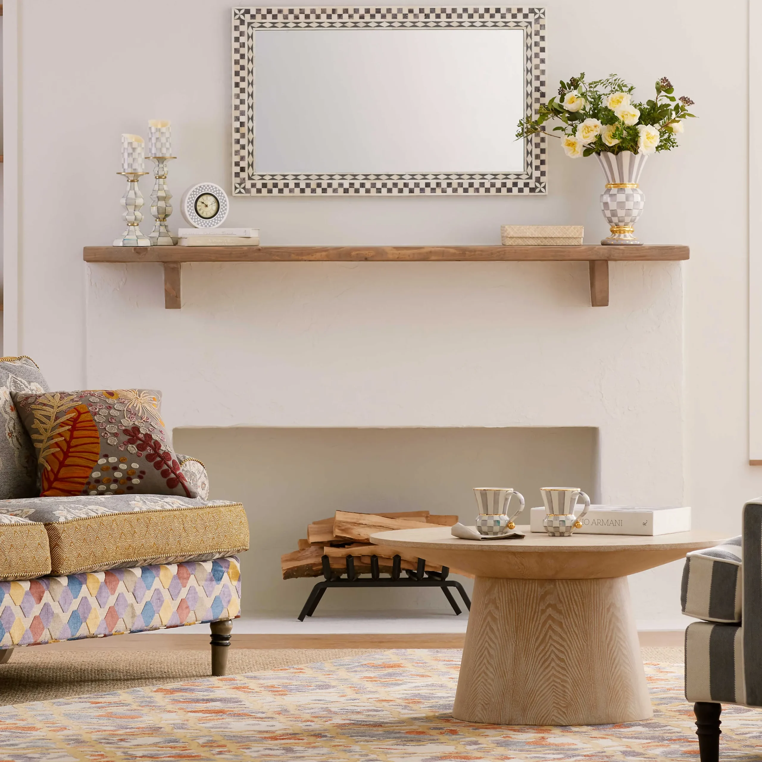 Room Accents|MacKenzie-Childs Sterling Check Great Vase