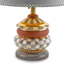 Lighting|MacKenzie-Childs Sterling Check Groovy Table Lamp
