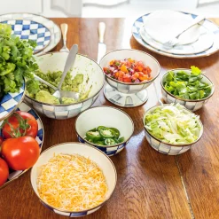 Dinnerware & Flatware|MacKenzie-Childs Sterling Check Ice Cream Dish
