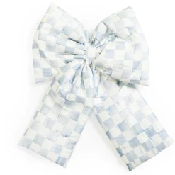 Finishing Touches|Room Accents|MacKenzie-Childs Sterling Check Large Bow