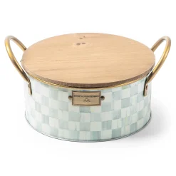 Spring|Candles & Fragrances|MacKenzie-Childs Sterling Check Large Citronella Candle