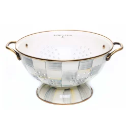 Kitchen Utensils & Tools|MacKenzie-Childs Sterling Check Large Colander