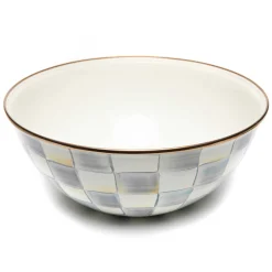Serveware|Dinnerware & Flatware|MacKenzie-Childs Sterling Check Large Everyday Bowl