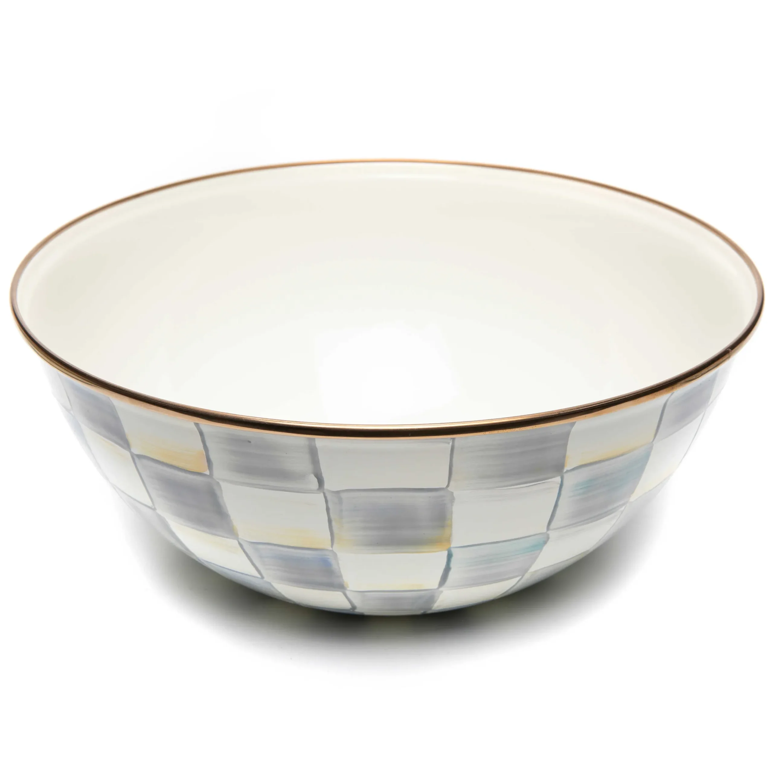Serveware|Dinnerware & Flatware|MacKenzie-Childs Sterling Check Large Everyday Bowl