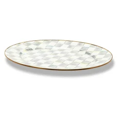 Bar Entertaining|Serveware|MacKenzie-Childs Sterling Check Large Oval Platter