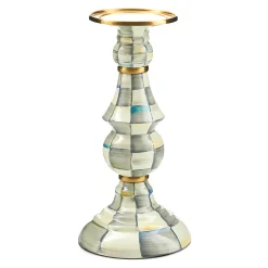 Candles & Fragrances|MacKenzie-Childs Sterling Check Large Pillar Candlestick