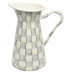 Bar Entertaining|Serveware|MacKenzie-Childs Sterling Check Large Practical Pitcher