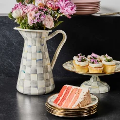 Bar Entertaining|Serveware|MacKenzie-Childs Sterling Check Large Practical Pitcher