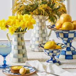 Bar Entertaining|Serveware|MacKenzie-Childs Sterling Check Large Practical Pitcher