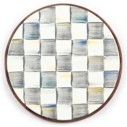 Fall Entertaining|Kitchen Utensils & Tools|MacKenzie-Childs Sterling Check Large Trivet