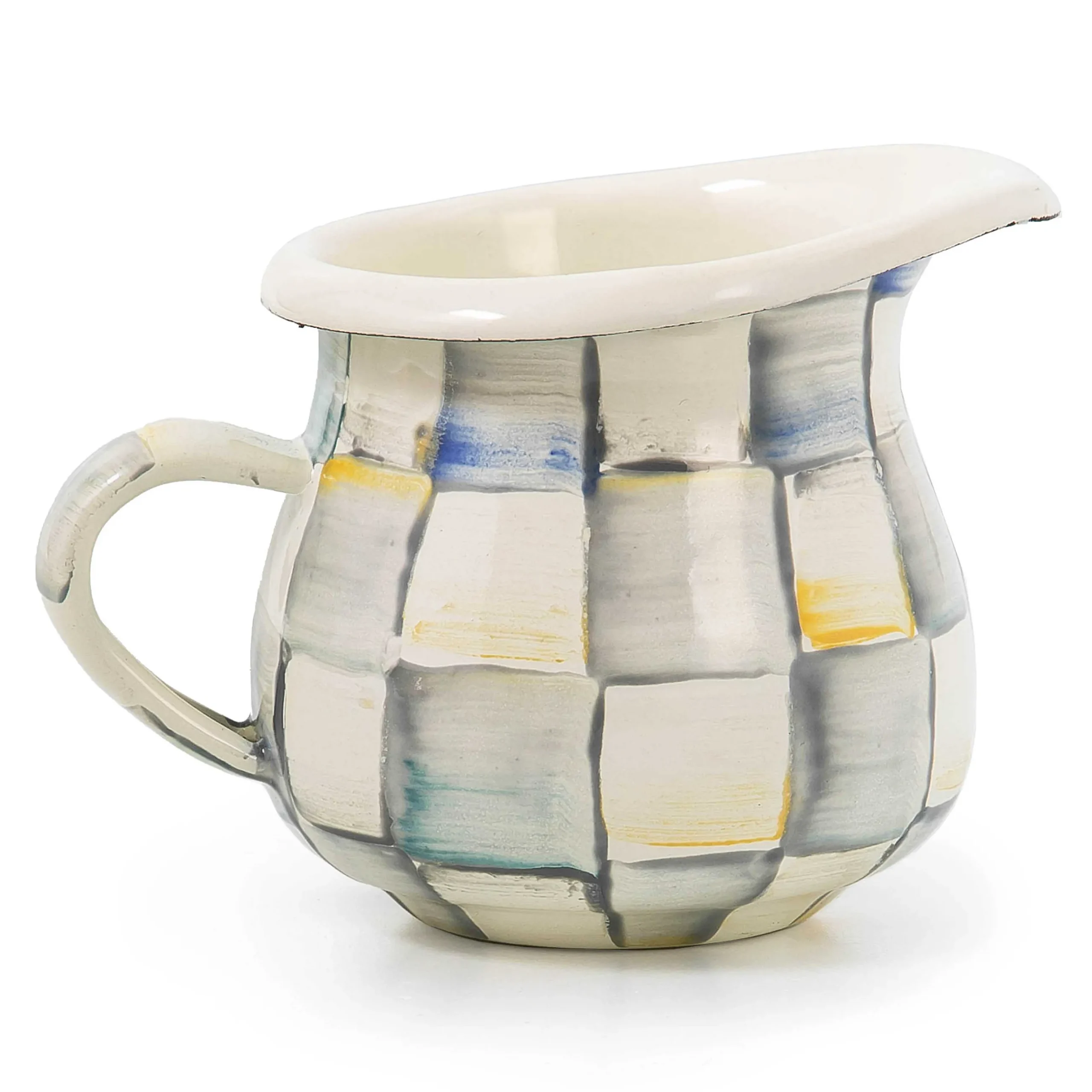 The Coffee Shop|Serveware|MacKenzie-Childs Sterling Check Little Creamer