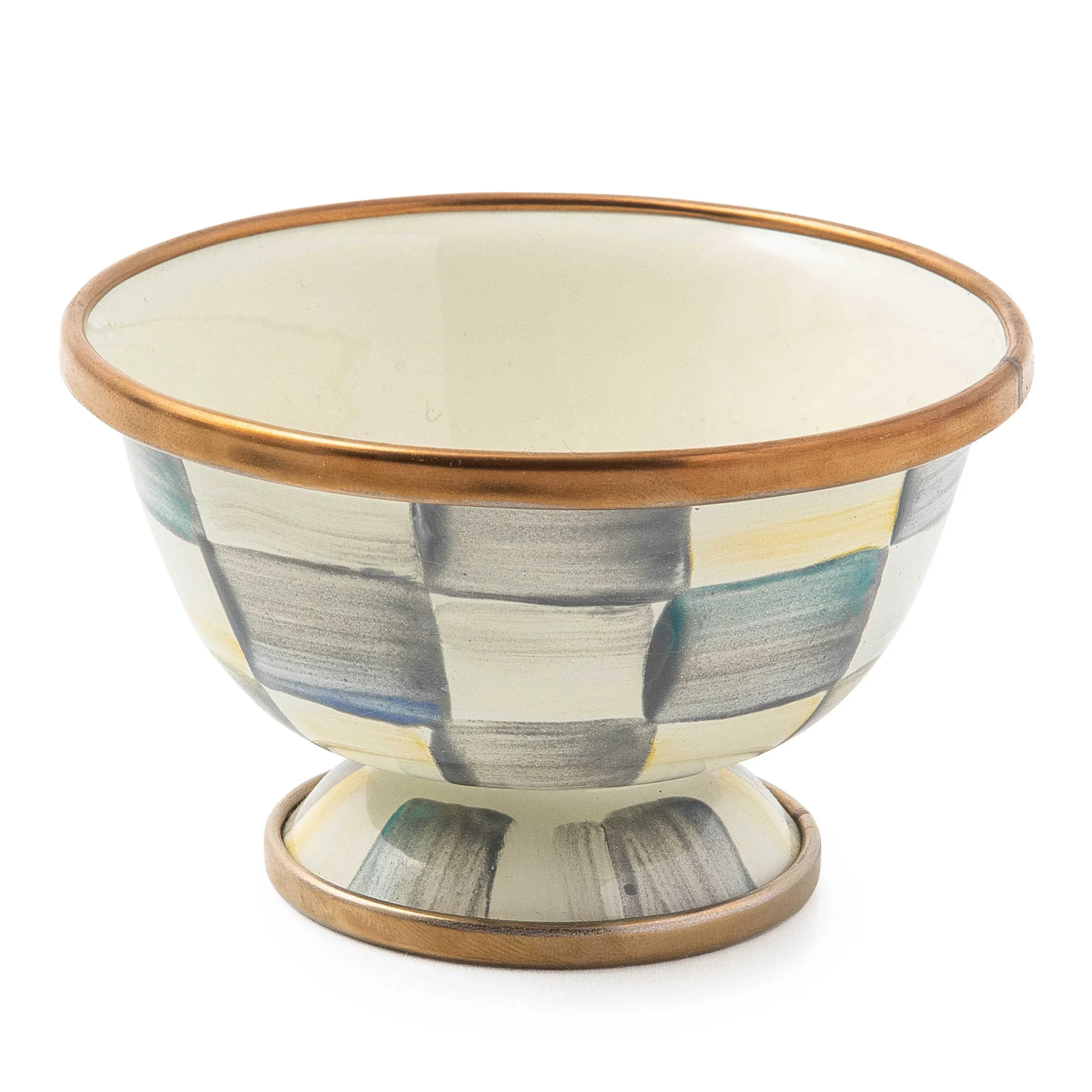 The Coffee Shop|Serveware|MacKenzie-Childs Sterling Check Little Sugar Bowl