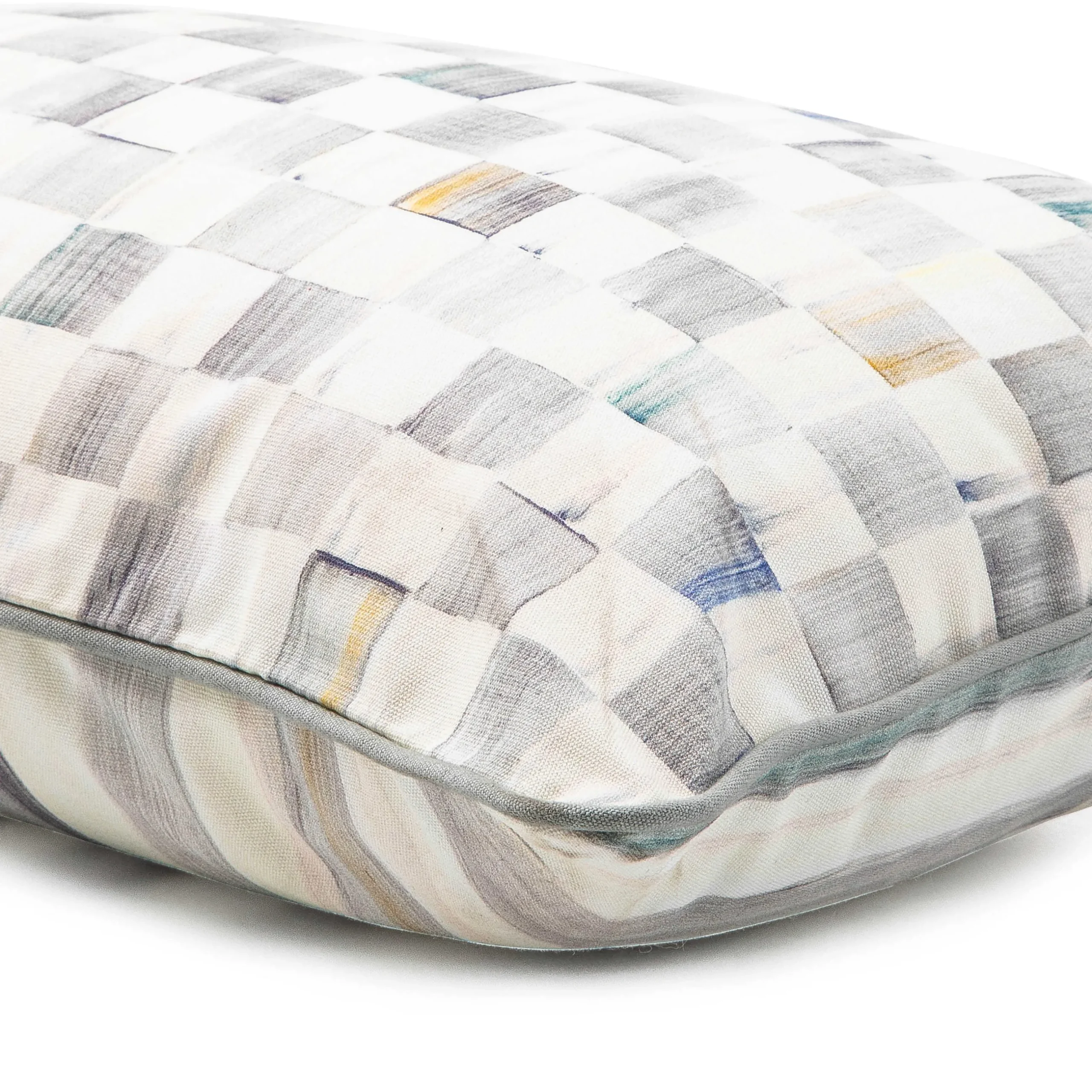 Pillows, Throws, & Cushions|MacKenzie-Childs Sterling Check Lumbar Pillow
