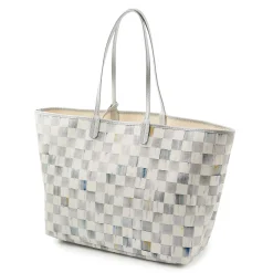 Accessories|MacKenzie-Childs Sterling Check Marche Large Tote