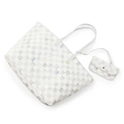 Accessories|MacKenzie-Childs Sterling Check Marche Large Tote