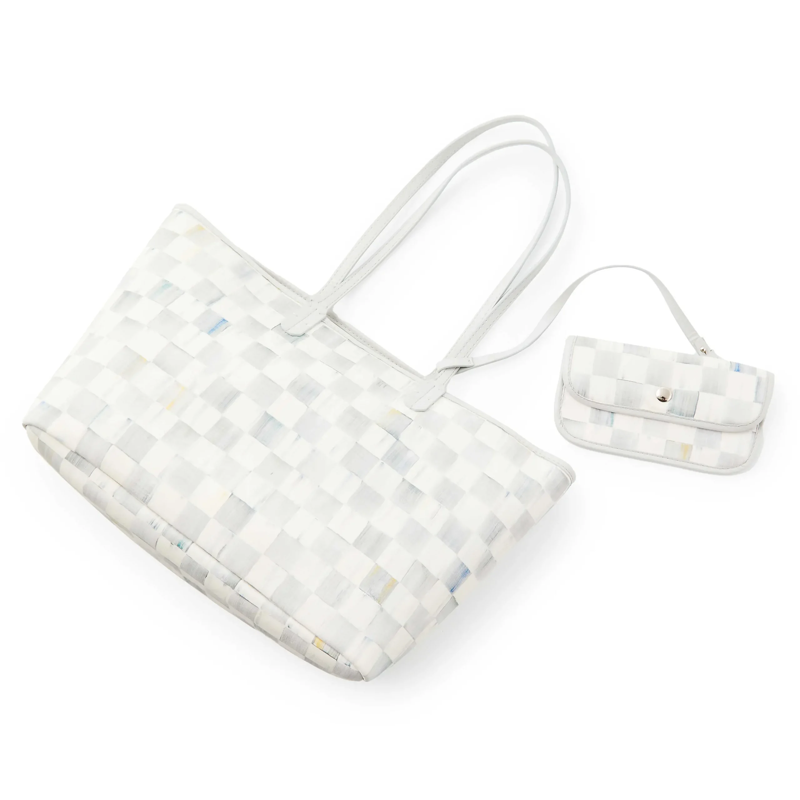 Accessories|MacKenzie-Childs Sterling Check Marche Tote - Medium