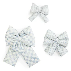 Finishing Touches|Room Accents|MacKenzie-Childs Sterling Check Medium Bow