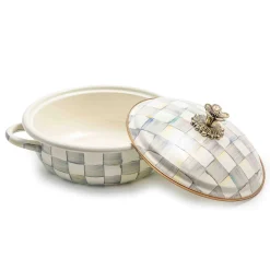 Fall Entertaining|Cookware & Bakeware|MacKenzie-Childs Sterling Check Medium Casserbole