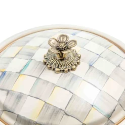 Fall Entertaining|Cookware & Bakeware|MacKenzie-Childs Sterling Check Medium Casserbole