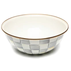 Serveware|Dinnerware & Flatware|MacKenzie-Childs Sterling Check Medium Everyday Bowl