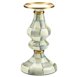Candles & Fragrances|MacKenzie-Childs Sterling Check Medium Pillar Candlestick