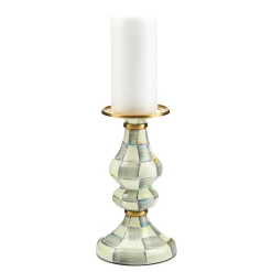 Candles & Fragrances|MacKenzie-Childs Sterling Check Medium Pillar Candlestick
