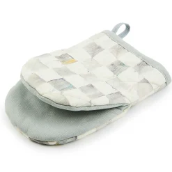 Kitchen & Table Linens|MacKenzie-Childs Sterling Check Mini Oven Mitt
