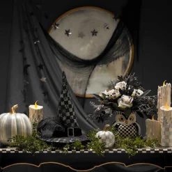 Pumpkins|The Halloween Shop|MacKenzie-Childs Sterling Check Mini Pumpkin