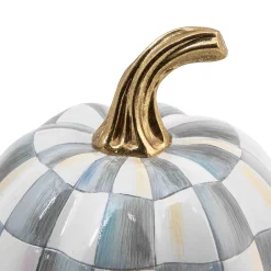 Pumpkins|The Halloween Shop|MacKenzie-Childs Sterling Check Mini Pumpkin
