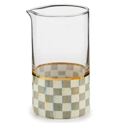 Fall Entertaining|Bar Entertaining|MacKenzie-Childs Sterling Check Mixing Glass