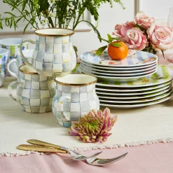 The Coffee Shop|Fall Entertaining|MacKenzie-Childs Sterling Check Mug