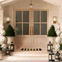 Spring|The Fall Shop|MacKenzie-Childs Sterling Check Pedestal Urn