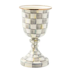 Spring|Greenery & Florals|MacKenzie-Childs Sterling Check Pedestal Vase