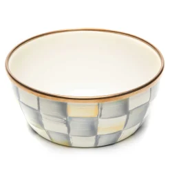 Fall Entertaining|Bar Entertaining|MacKenzie-Childs Sterling Check Pinch Bowl
