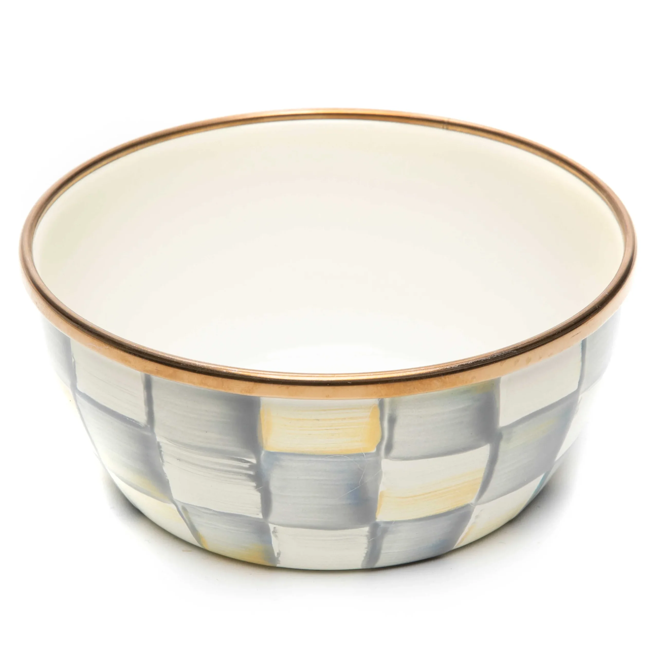 Fall Entertaining|Bar Entertaining|MacKenzie-Childs Sterling Check Pinch Bowl