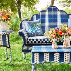 Fall Entertaining|Bar Entertaining|MacKenzie-Childs Sterling Check Pitcher