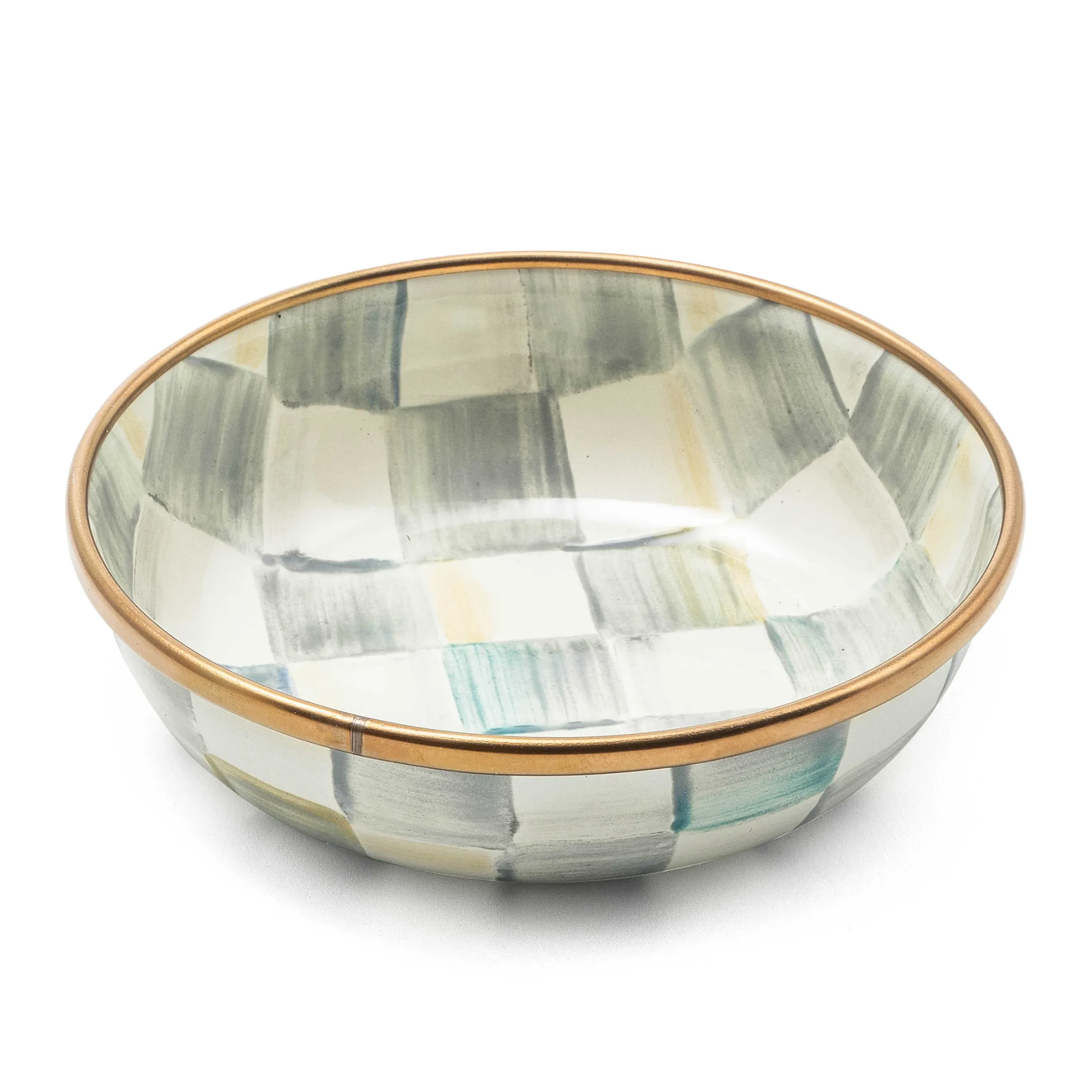 Serveware|MacKenzie-Childs Sterling Check Relish Dish