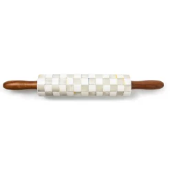Kitchen Utensils & Tools|MacKenzie-Childs Sterling Check Rolling Pin